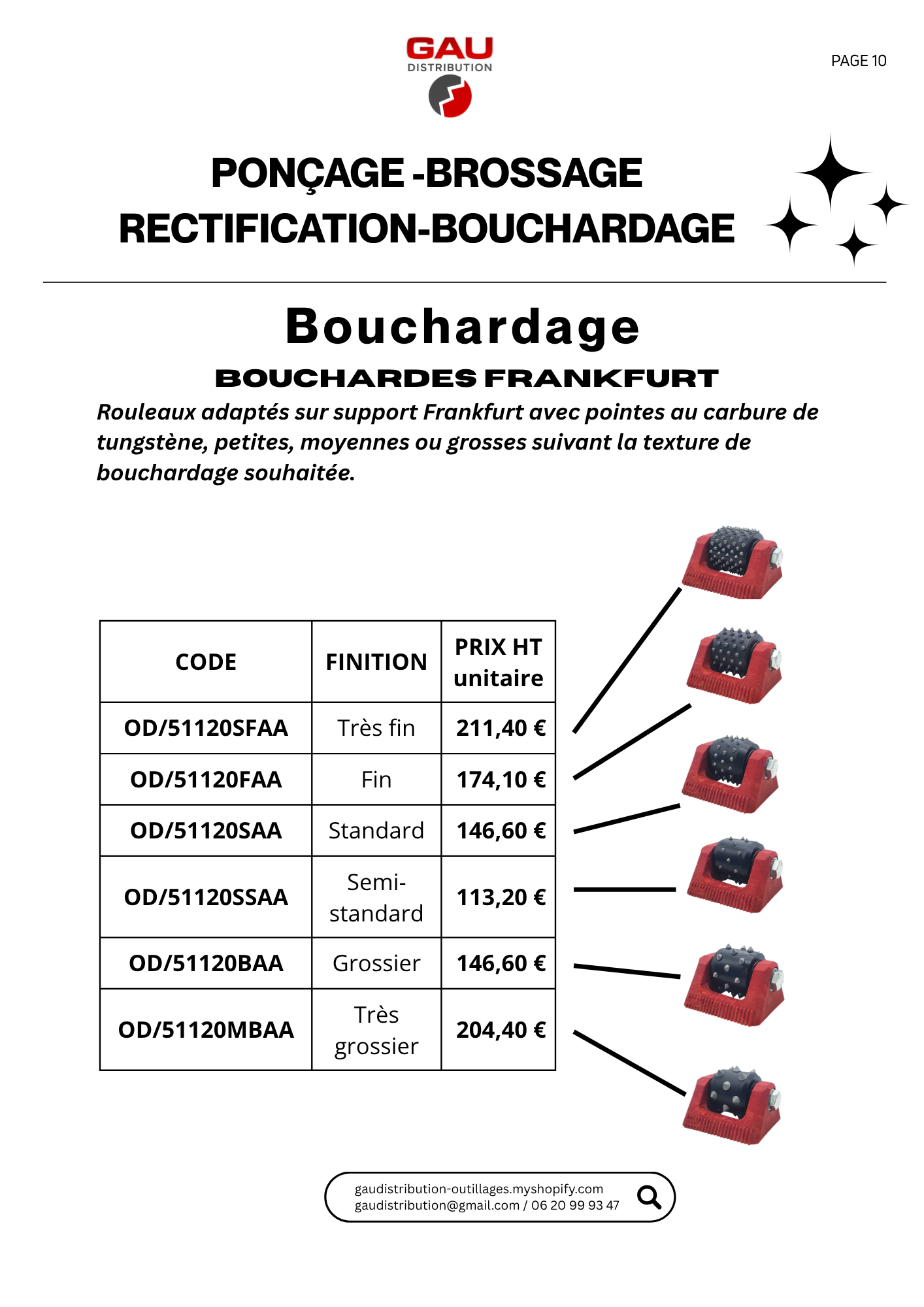 Catalogue produits Plateaux Frankfurt