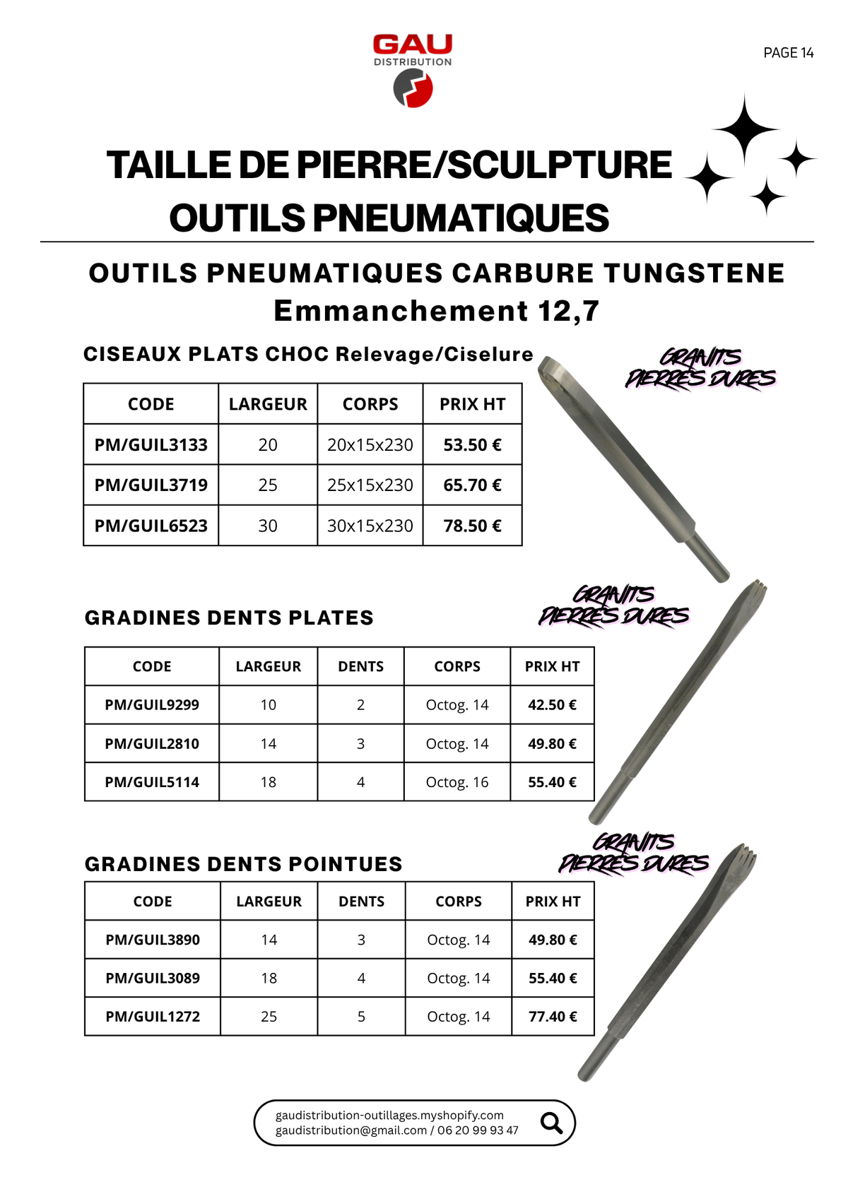 Catalogue produits Taille de pierre - sculpture