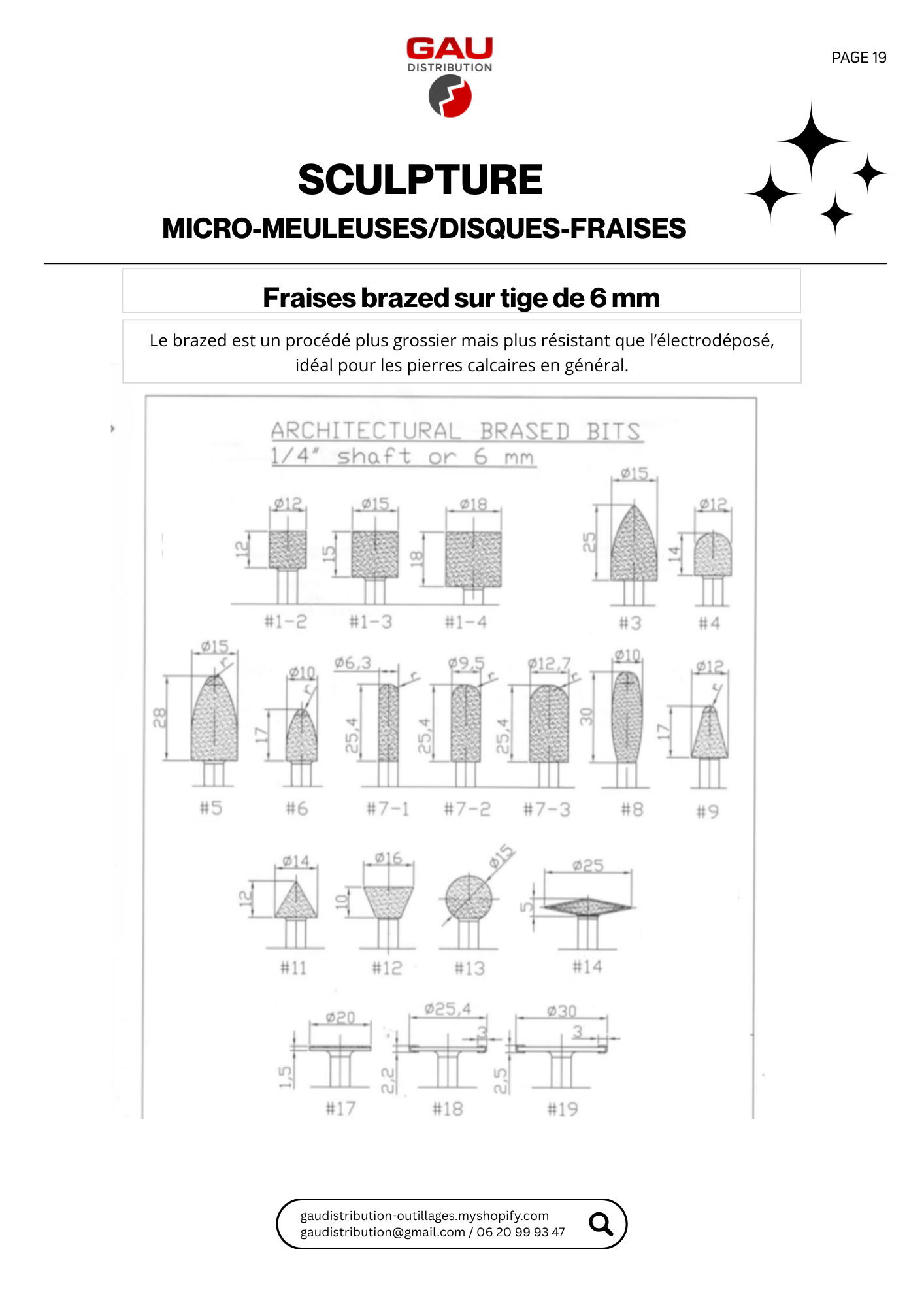 Catalogue produits Taille de pierre - sculpture