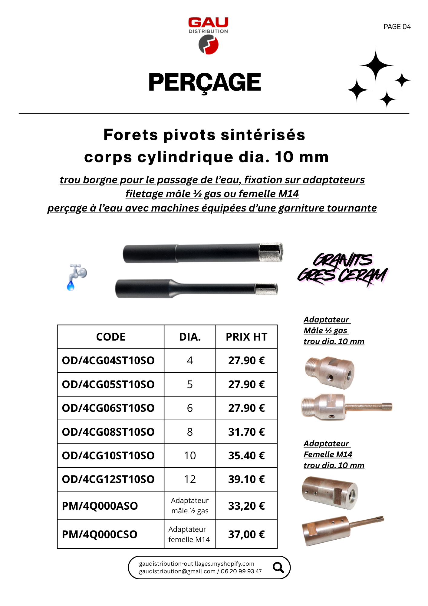Catalogue produits Perçage