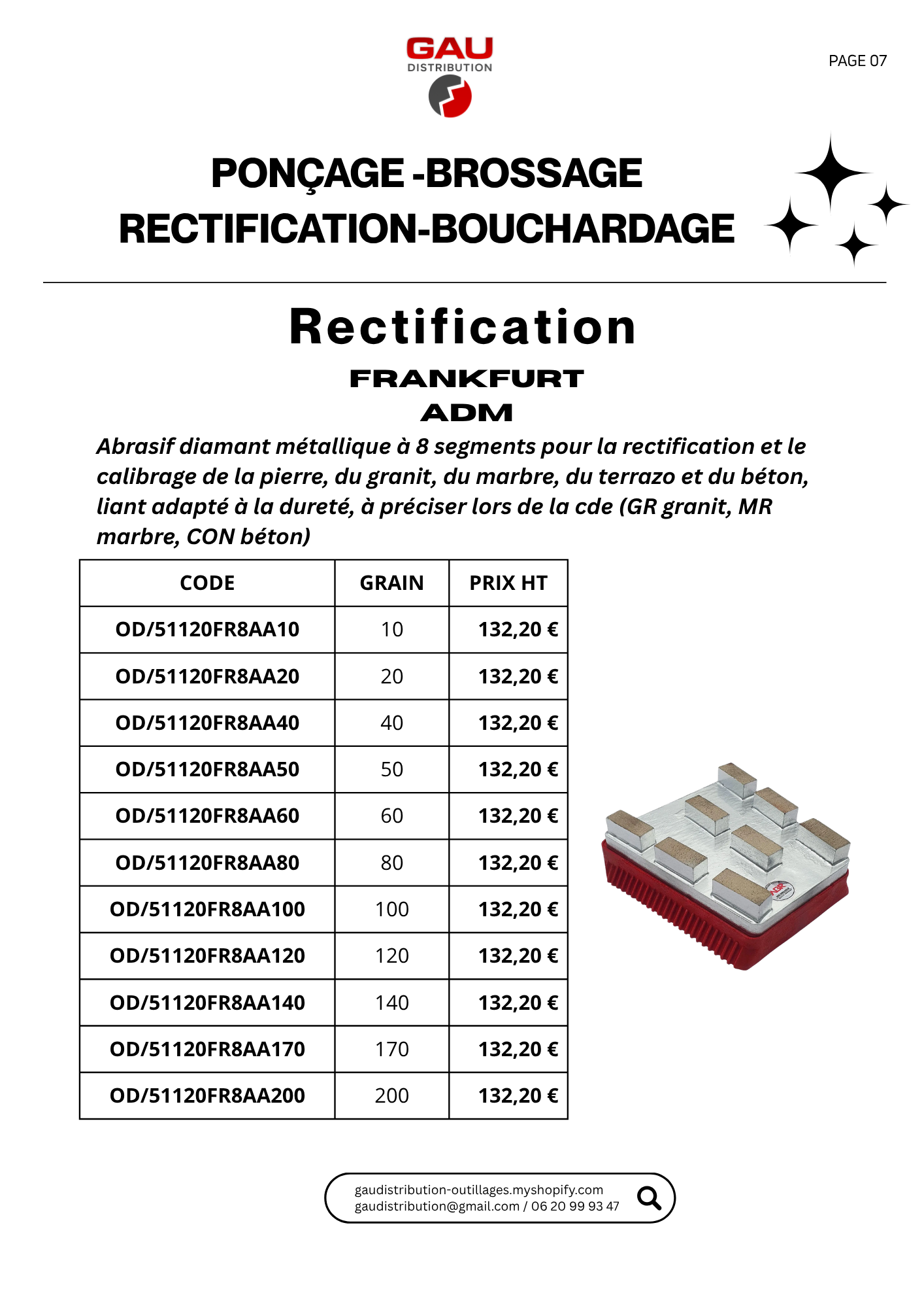 Catalogue produits Plateaux Frankfurt
