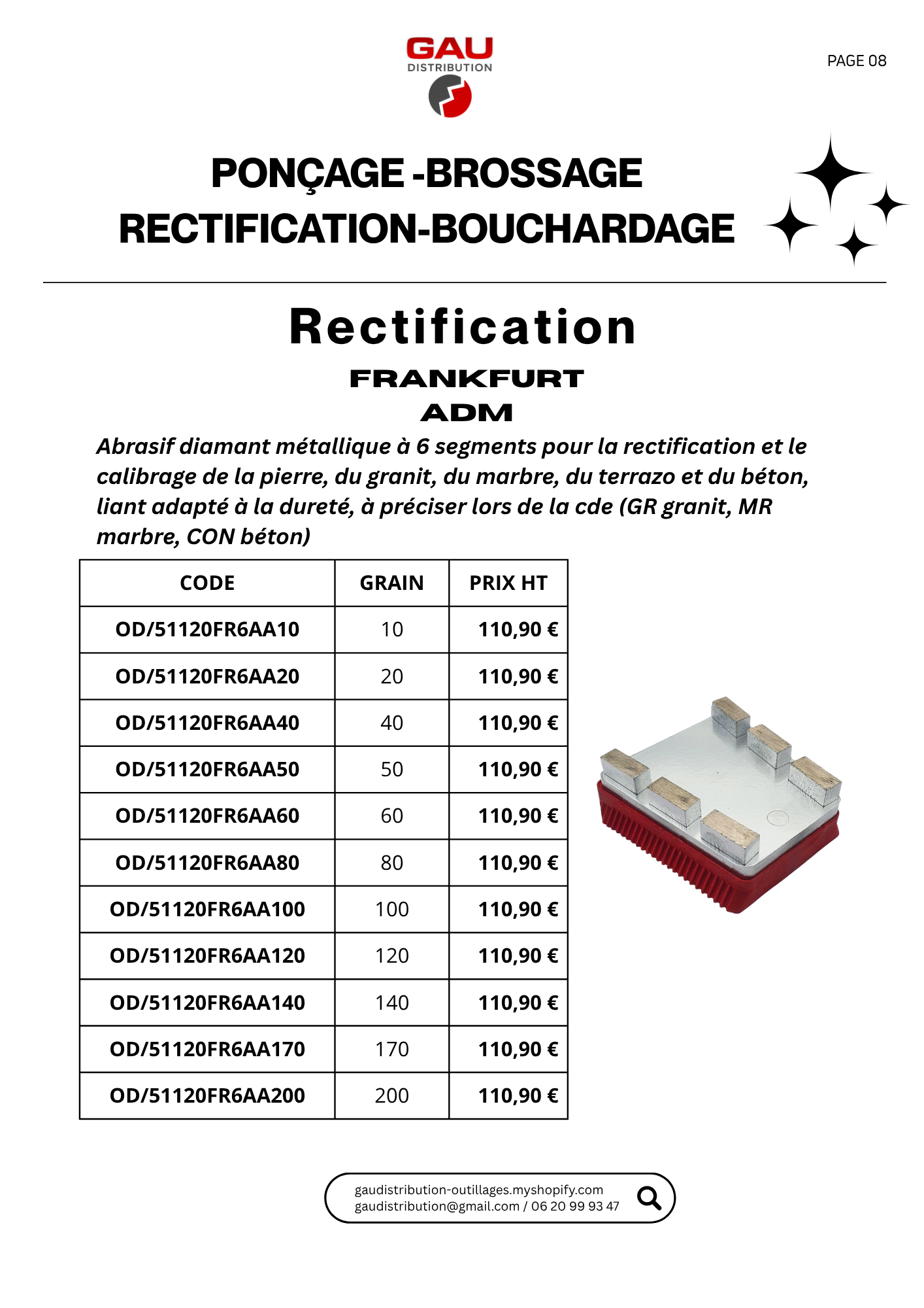Catalogue produits Plateaux Frankfurt