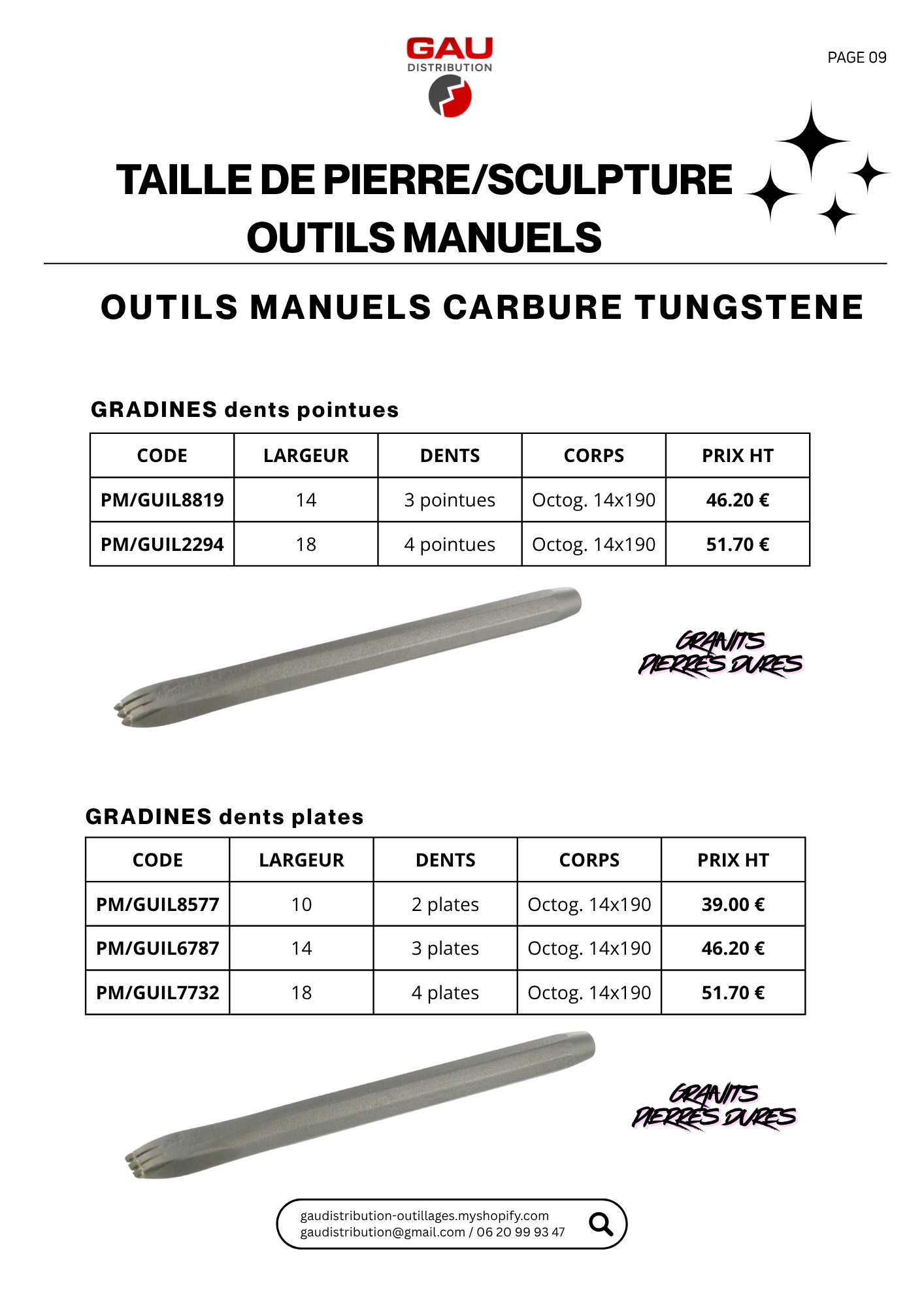 Catalogue produits Taille de pierre - sculpture