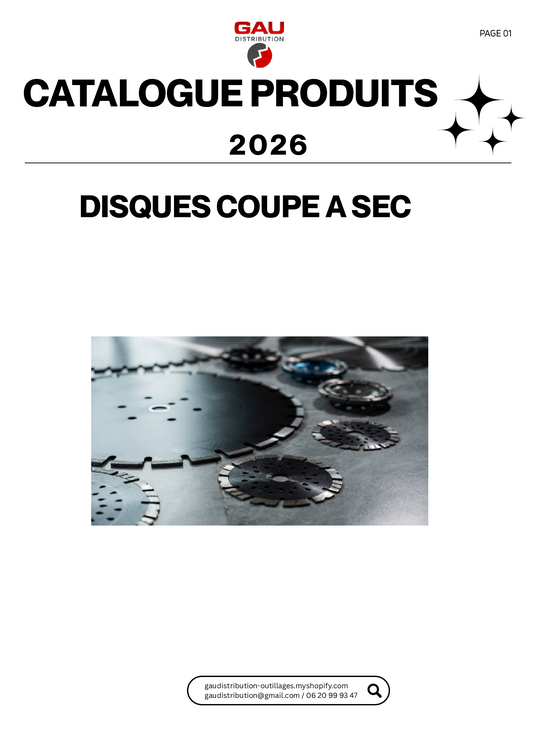 Catalogue produits Disques coupe à sec